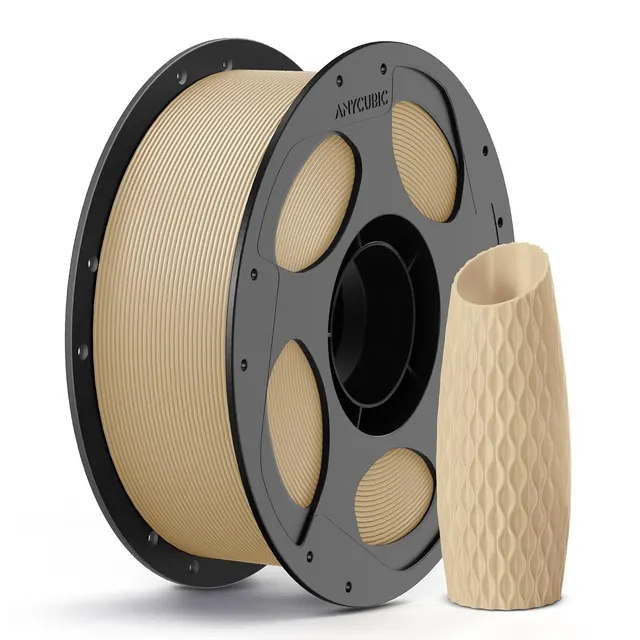 Anycubic PLA Basic Filament Texture Beige 1Kg. Architectural scale models, bust sculptures, functional prototypes, or low-stress household items where you want to minimize the visual appearance of print layer lines.
