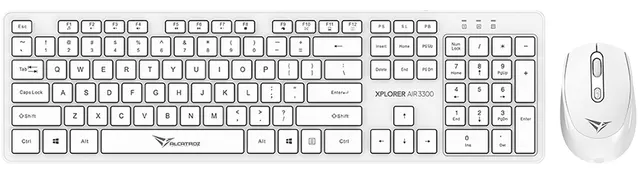 Alcatroz Keyboard & Mouse Wireless Xplorer AIR 3300 White