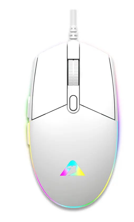 Armaggeddon Gaming Mouse Wired 12800CPI Silent RAVEN III SIGMA STEALTH White