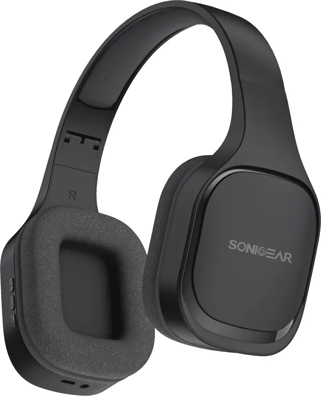 SonicGear Headphones Bluetooth Fabric + Foldable AIRPHONE 7 Graphite