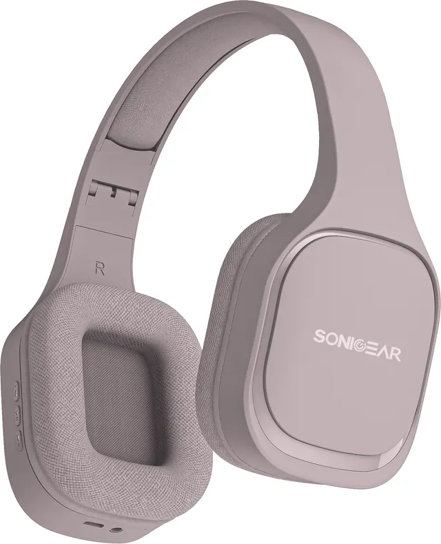SonicGear Headphones Bluetooth Fabric + Foldable AIRPHONE 7 Mauve