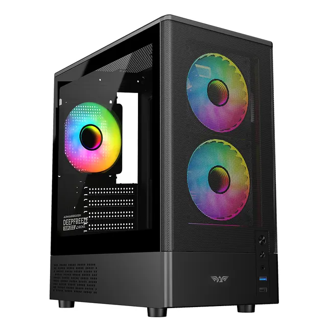 Armaggeddon Gaming Case M-ATX DEEPFREEZE DUPLEX 2 CHROMA Black (3x Chroma Fans)