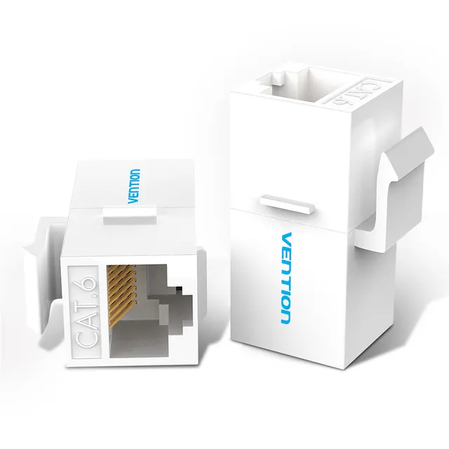 Vention NETWORK Keystone Jack CAT6 UTP Coupler White IPGW0