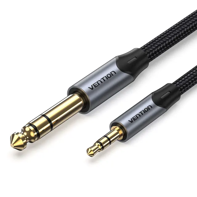 Vention AUDIO 3.5mm to 6.3mm M-M TRS Cable Braided Alum 3.0m BAUHI