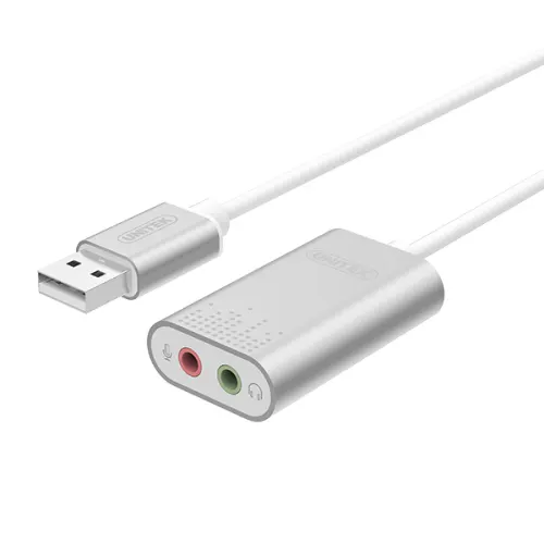 Unitek Y-247A USB Soundcard from USB to Stereo Audio Headset/Speaker and Microphone