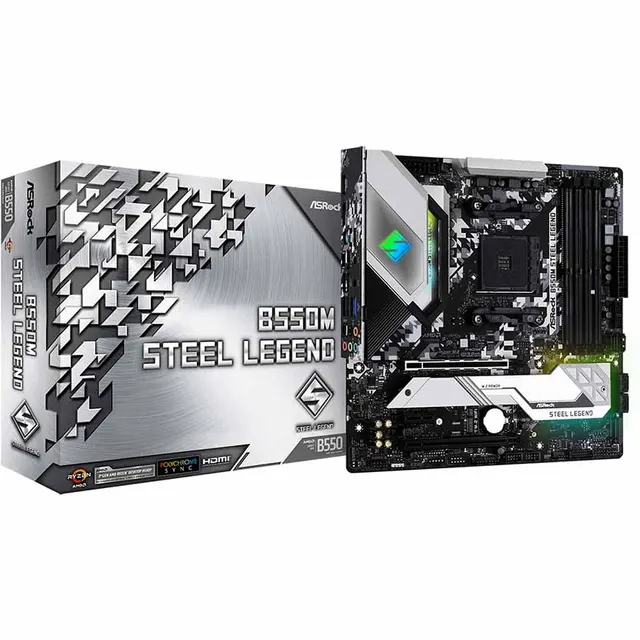 B550M STEEL LEGEND AMD AM4 SOCKET MOTHERBOARD MICRO ATX ASROCK