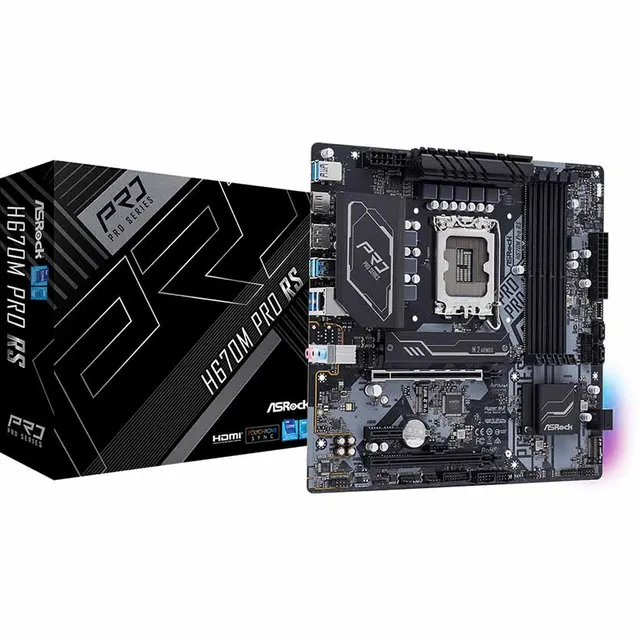 H670M PRO RS MOTHERBOARD MICRO ATX INTEL LGA1700 ASROCK