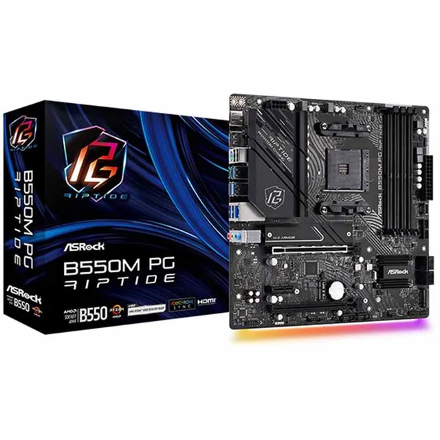B550M PG RIPTIDE AM4 MICRO ATX MOTHERBOARD ASROCK