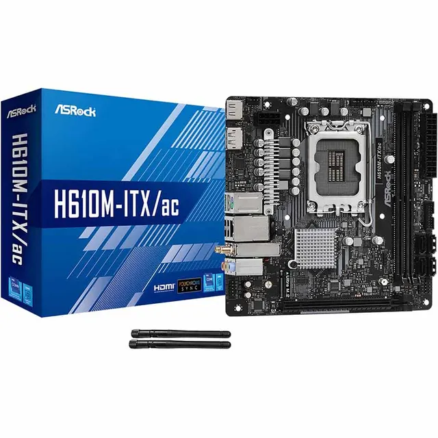 H610M-ITX/AC MICRO ATX MOTHERBOARD LGA1700 ASROCK