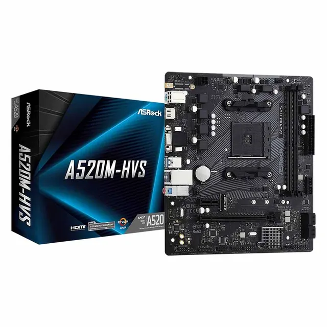 A520M HVS MOTHERBOARD MICRO ATX AM4 AMD ASROCK