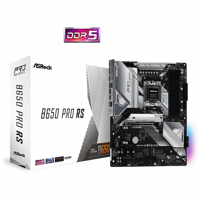 B650 PRO RS AMD AM5 7000 SERIES DDR5 MOTHERBOARD ATX ASROCK
