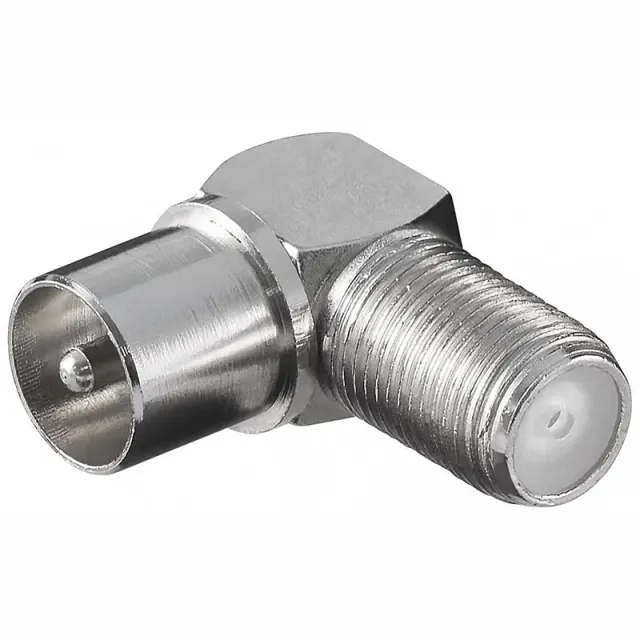 Angle adapter coaxial male