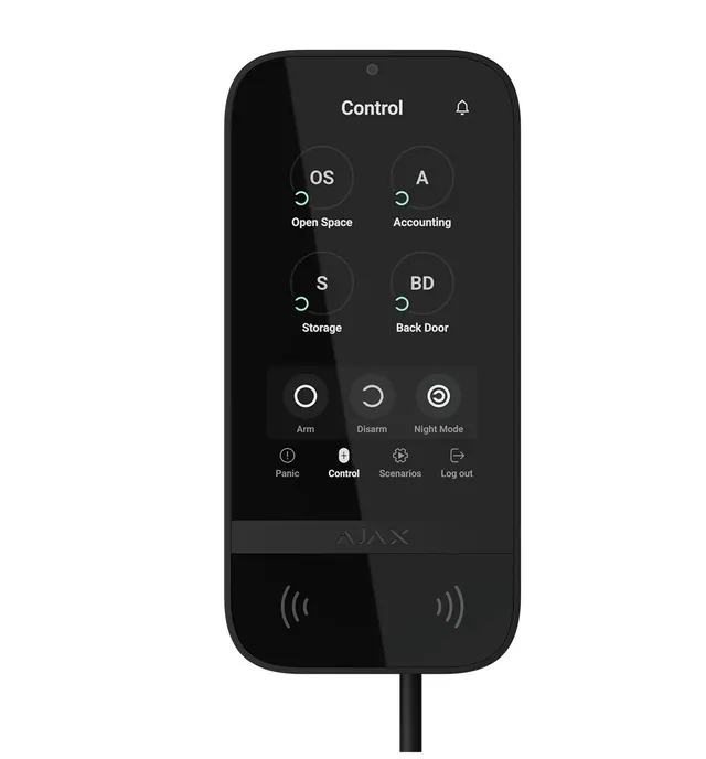 AJAX FIBRA KeyPad TouchScreen