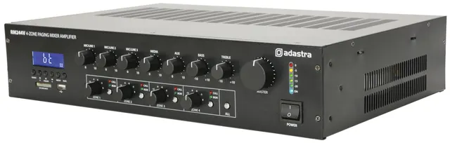 Adastra RM244V 4 Zones 240W FM/USB/BT Paging 953.144