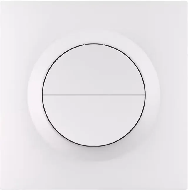 Sonoff Zigbee Smart Wall Mechanical Switch 1-Button 2 Gang White With Matter (no neutral)