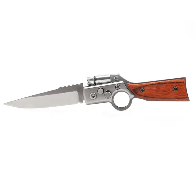 AK47 Gun Knife Folding Army Pocket With LED Light
