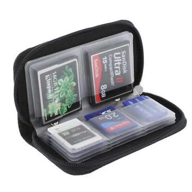 Memory Card Storage Bag Carrying Case Holder Wallet 22 Slots for CF/SD/Micro SD/SDHC/MS/DS