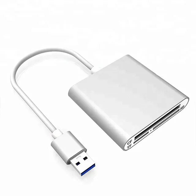 CATECK 3 IN 1 Aluminum Multi Card Reader USB 3.0