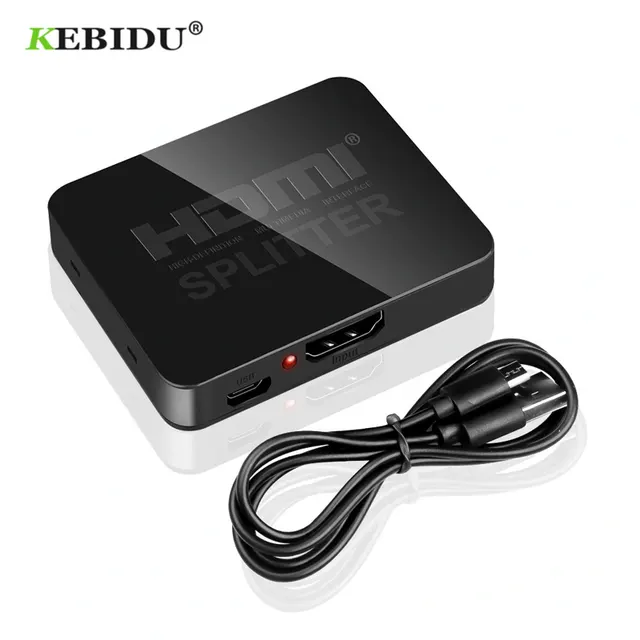 HDMI Splitter - Switch Switcher 1X2 Split 1 in 2 Out