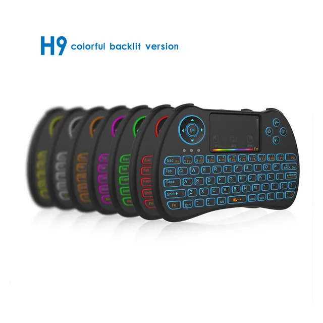 Colorful Backlight Air Mouse Wireless Mini Keyboard