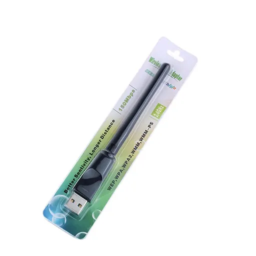 150Mbps Wireless Network Card Mini USB WiFi Adapter Receiver Antenna