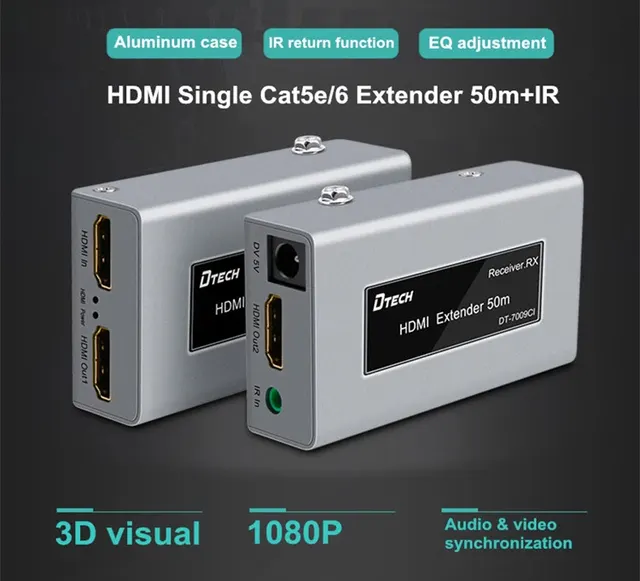 DTECH HDMI Extender 1080p | 50m with IR