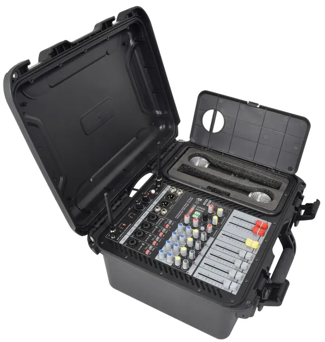 Citronic FLITE-600 Portable Amplified Mixer 600W with 2xUHF Mics & DSP 170.600UK