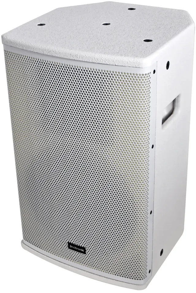 Citronic Speaker Active CUBA-8AW Full-Range Wood 500W White 178.737UK