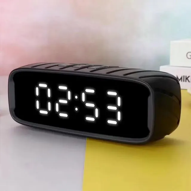 DANIU | Bluetooth Speaker with Digital Clock | FM Radio | Power Bank
