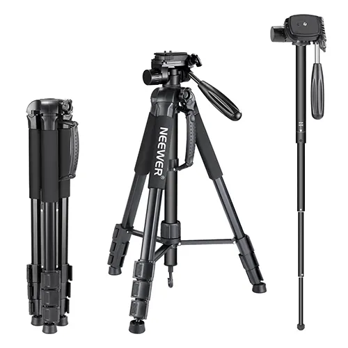 Neewer Portable Aluminum Alloy Camera 2-in-1 Tripod Monopod
