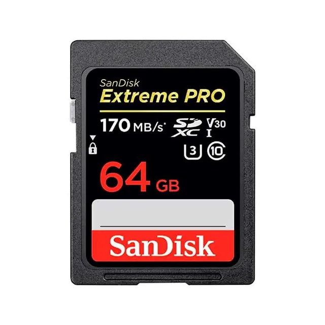 SanDisk Extreme Pro SDXC Card 170MB/s V30 UHS-I U3 64GB