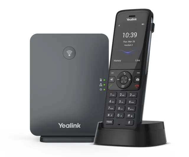 Yealink IP Phone Cordless DECT Base & W78H Handset with Bluetooth & Elegant Design W78P