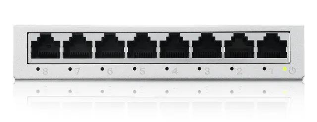 Zyxel Switch Gigabit Ethernet 8-Port Metal with QoS UK Plug GS-108BV5