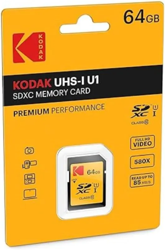Kodak SD Card Surveillance 64GB UHS-I U3 A2 Endurance