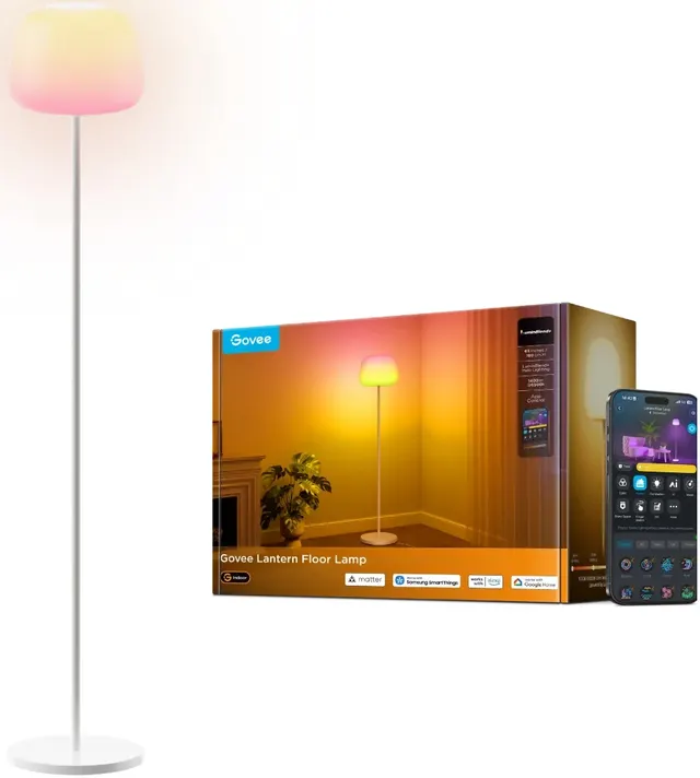 Govee Lamp Floor Smart RGBICWW LuminBlend+ Halo Lighting (Smart Lantern)