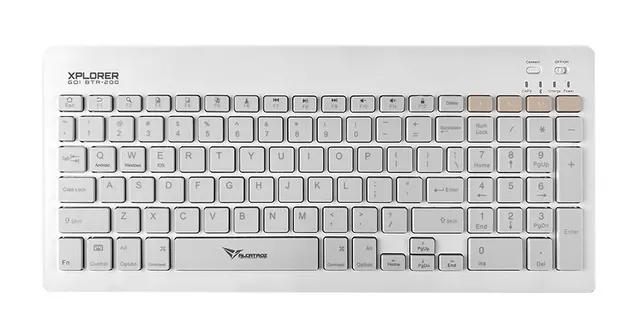 Alcatroz XPLORER GO! BTR 200 Wireless Mini Keyboard 2.4G+BT Mist White