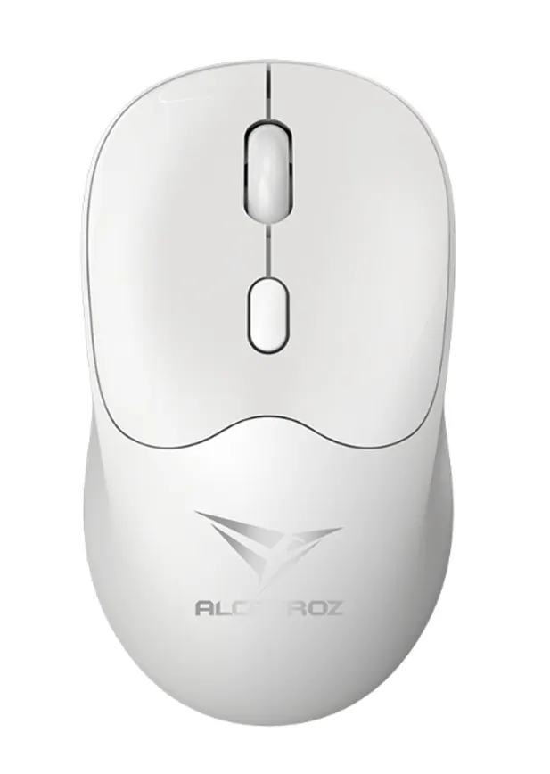 Alcatroz Mouse Wireless & BT Recharg Silent AIRMOUSE DUO 6R White (2025)