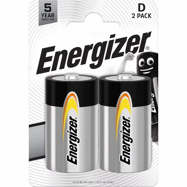 Energizer Batteries Alkaline D (2pcs) Alkaline Everyday