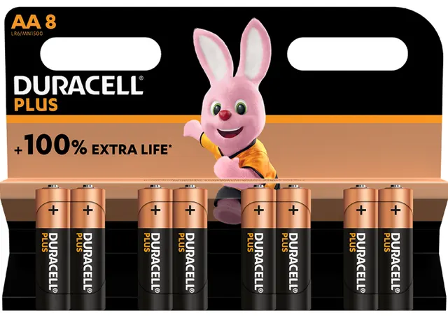 Duracell Alkaline Simply AA 8pcs Batteries