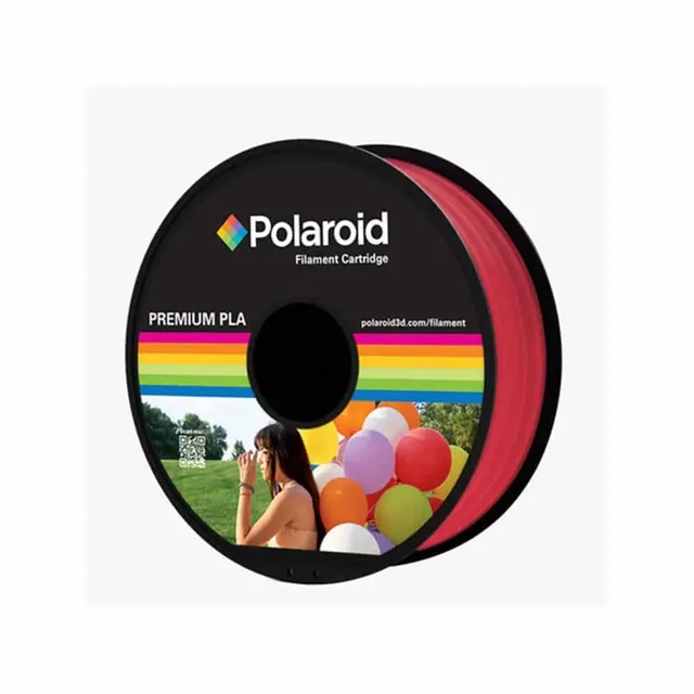 PLA - POLAROID TRANSPARENT GLASS WATERMELON RED UNIVERSAL 1Kg PREMIUM FILAMENT 1.75MM
