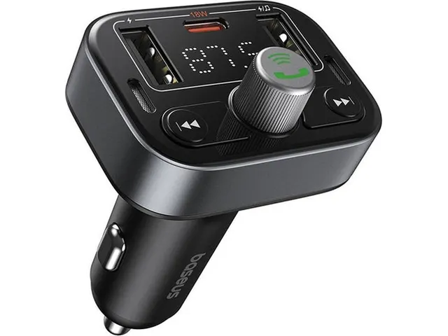 Baseus S09 Lite Car FM Transmitter-Charger USB/BT/SD 18W