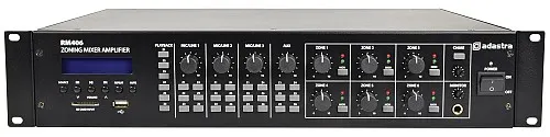 Adastra RM406 Mixer-Amp 100V 6x40W 953.160UK