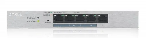Zyxel 5-Port Gigabit PoE Managed Switch, 4 x PoE GS1200-5HPV2