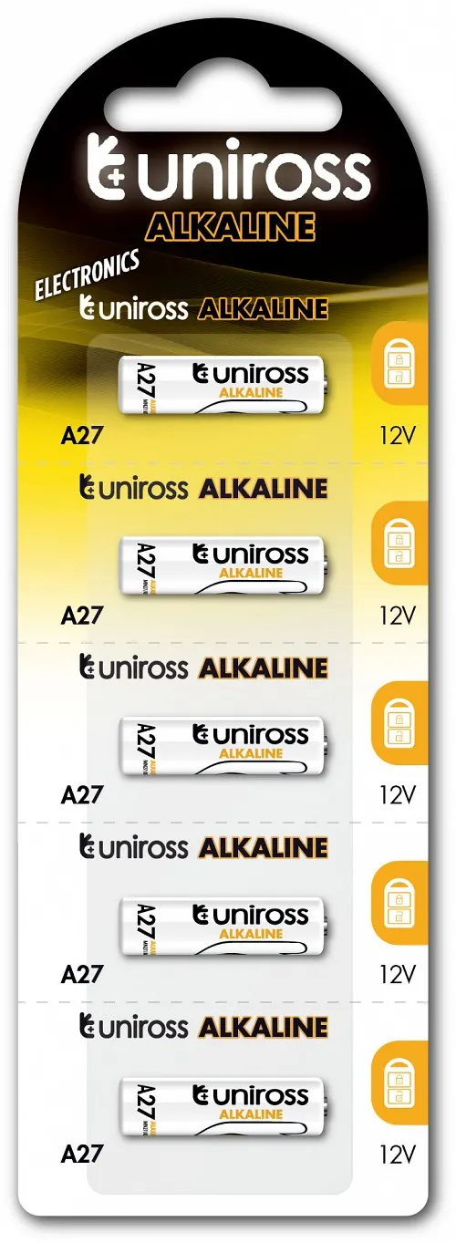 Uniross A27 Alkaline Micro Battery (5pack)