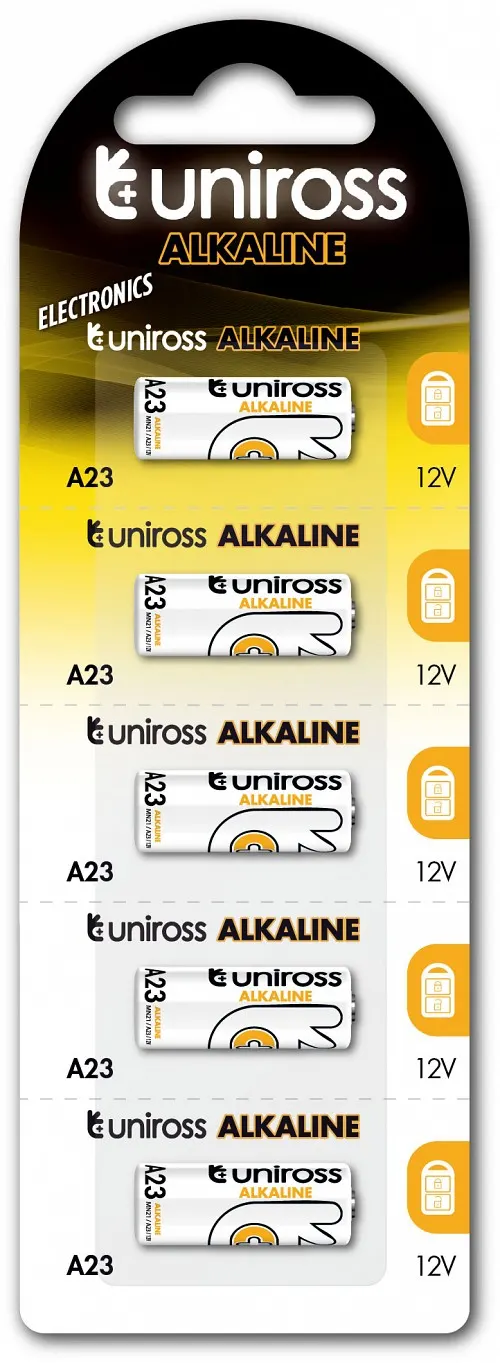 Uniross A23/23AE Alkaline Micro Battery (5pack)