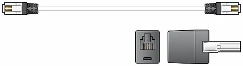 AV:Link RJ11 6P4C Plug to BT431A 3.0m 113.532UK
