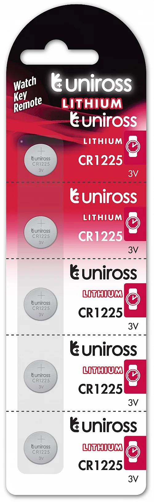 Uniross CR1225 Button Cell Lithium Battery (5pack) (2)
