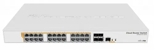 Mikrotik RouterSwitch 24-Port GbE PoE with 4 x SFP+ 500W R/M CRS328-24P-4S+