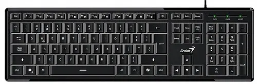 Genius Keyboard Wired Illuminated SlimStar 820 AI English