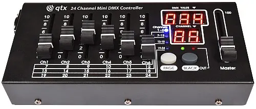 QTX MDMX-24 24 Channel Mini DMX Controller 154.100UK